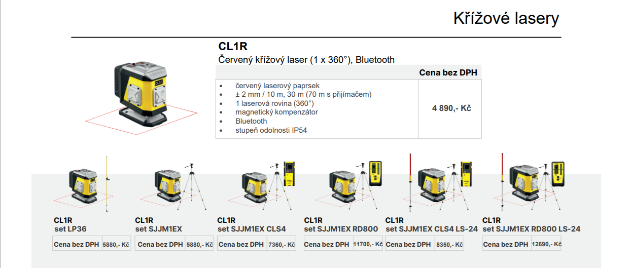 cl1r krížový laser